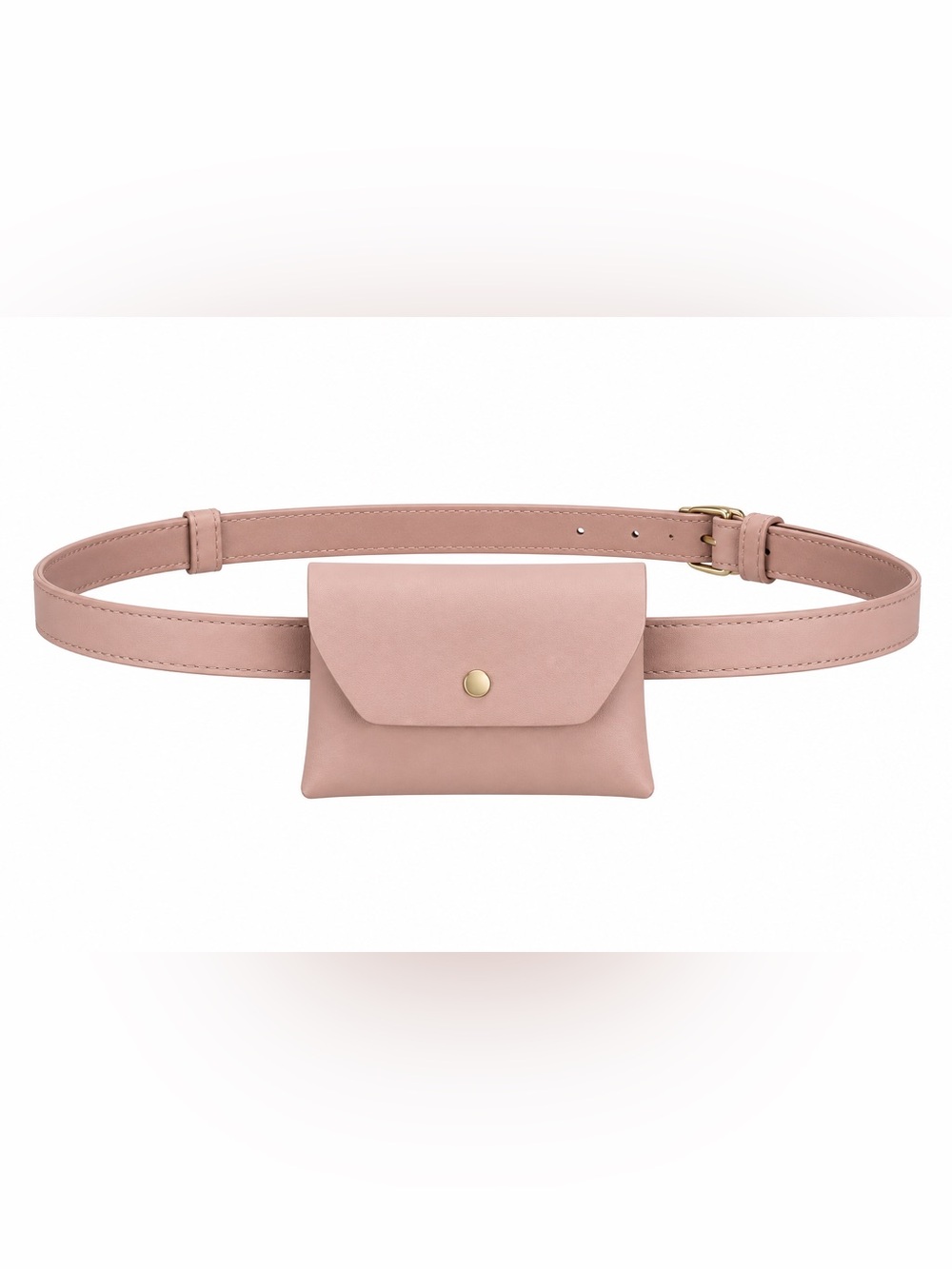 Small Samara Mauve Leather Belt Bag